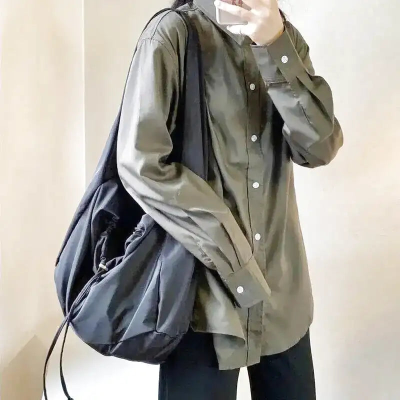 Large Tote Handbag with Shoulder Strap