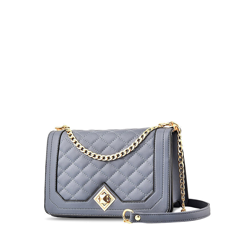 Quilted Chain Crossbody Bag, Small Shoulder Bag