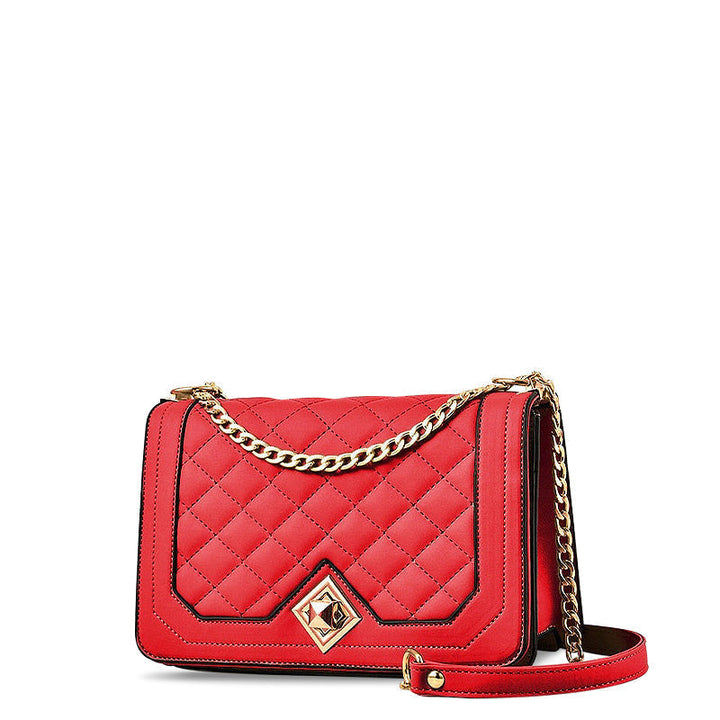 Quilted Chain Crossbody Bag, Small Shoulder Bag