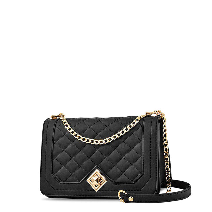 Quilted Chain Crossbody Bag, Small Shoulder Bag