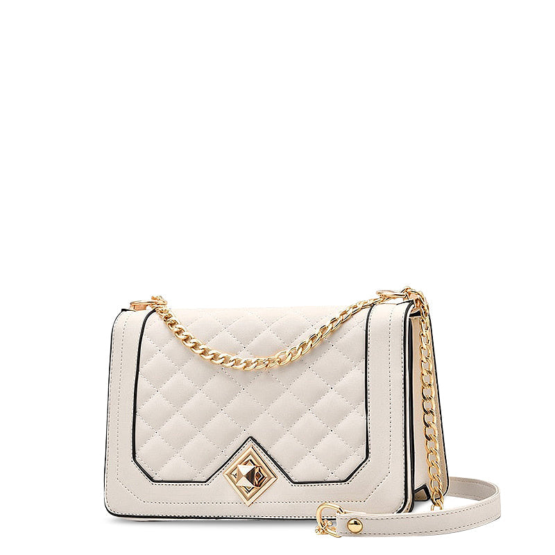 Quilted Chain Crossbody Bag, Small Shoulder Bag