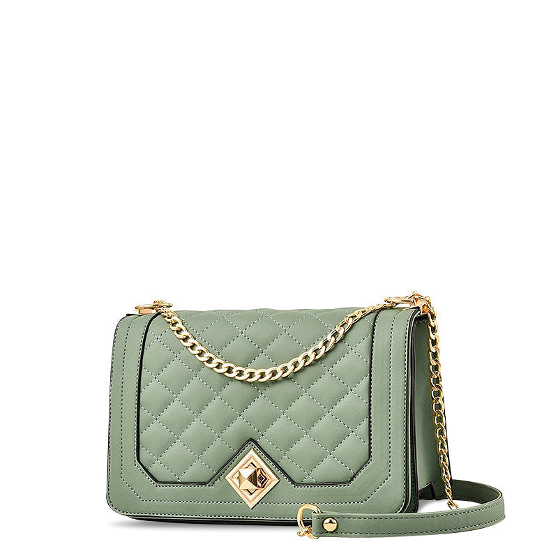 Quilted Chain Crossbody Bag, Small Shoulder Bag