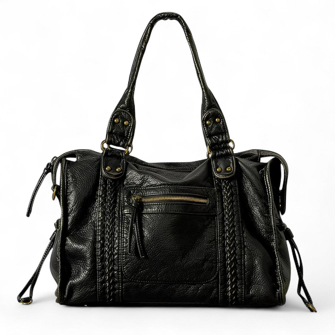Handbag for School Shoulder Strap in Rigid Leather