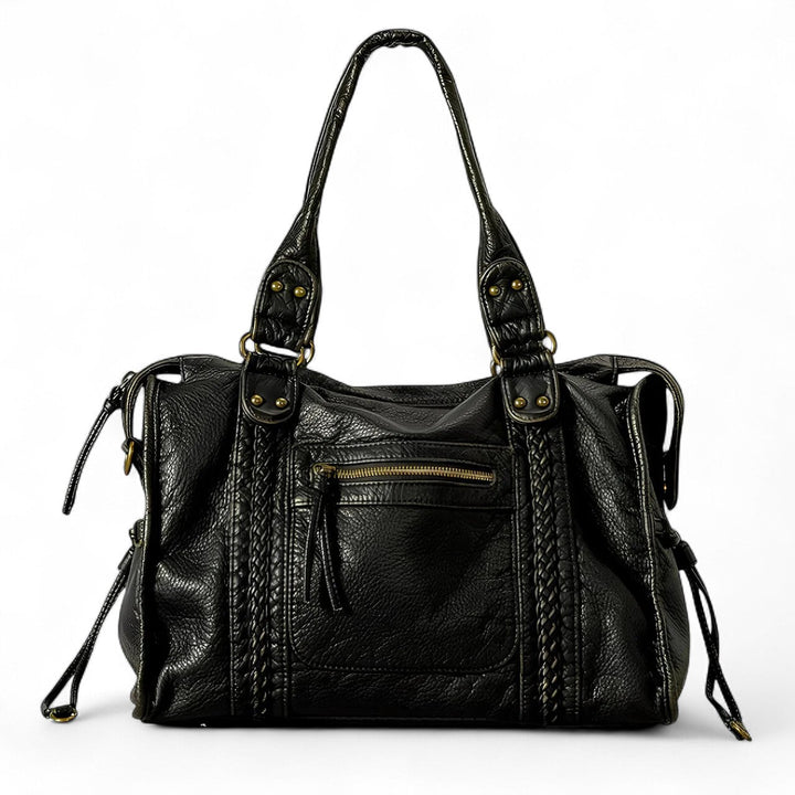 Handbag for School Shoulder Strap in Rigid Leather