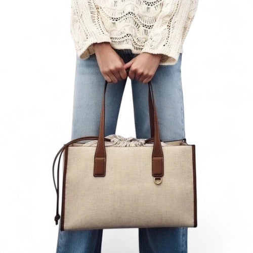 Elegant Canvas Tote Handbag