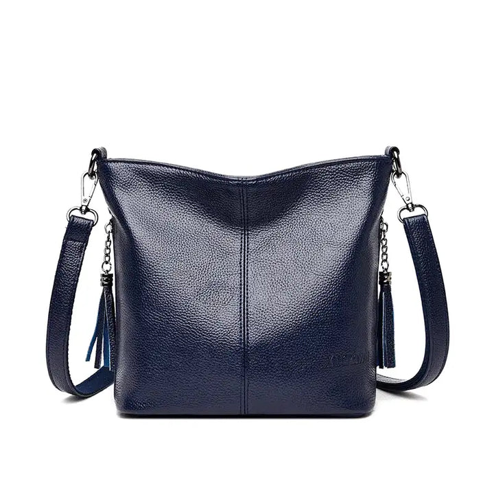 Handbag Shoulder Bag in Rigid Leather