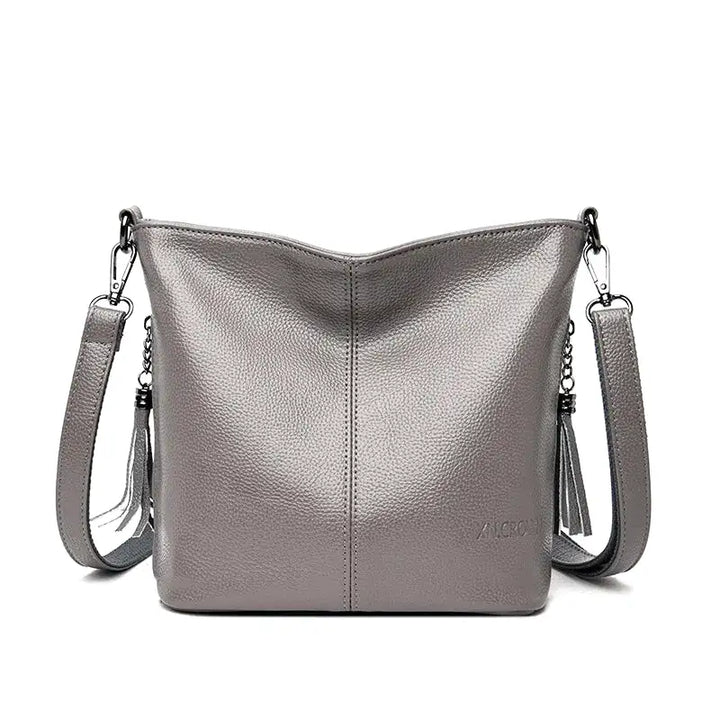 Handbag Shoulder Bag in Rigid Leather