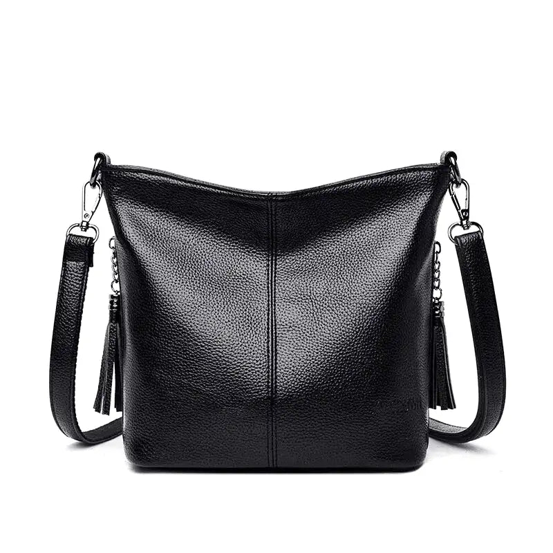 Handbag Shoulder Bag in Rigid Leather