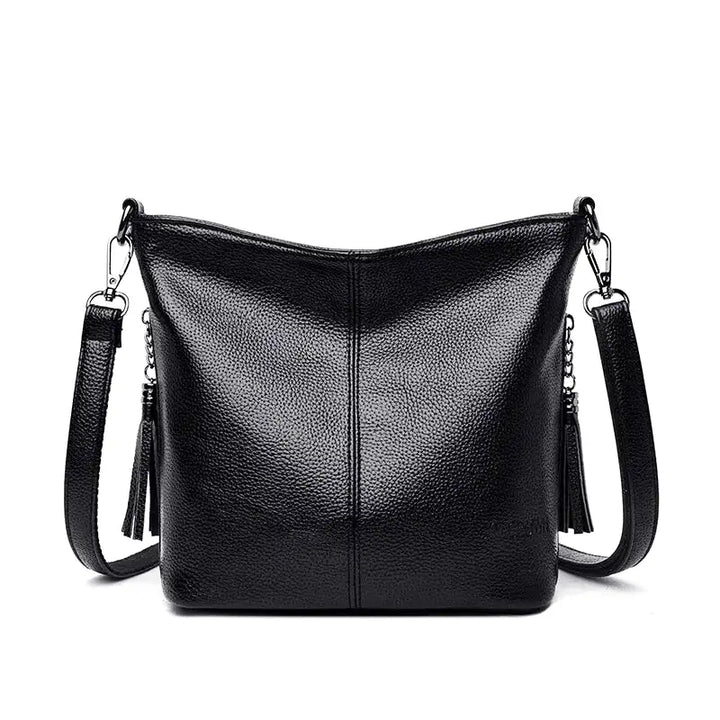 Handbag Shoulder Bag in Rigid Leather