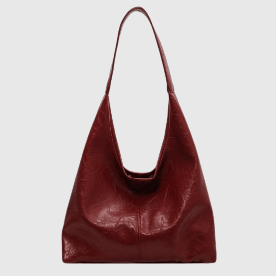 Elegant leather shoulder bag for women