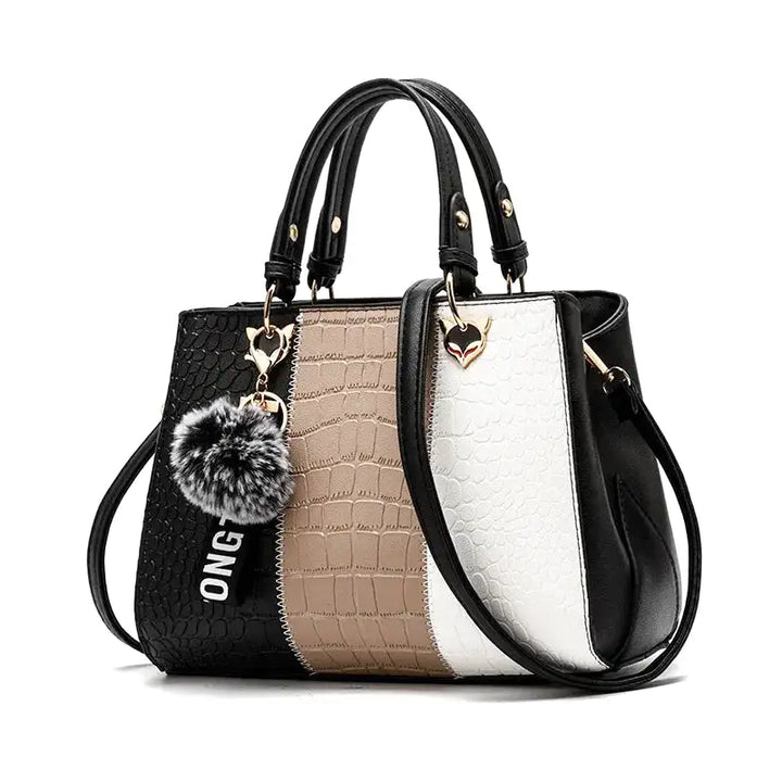 Shoulder Handbag in Crocodile Leather