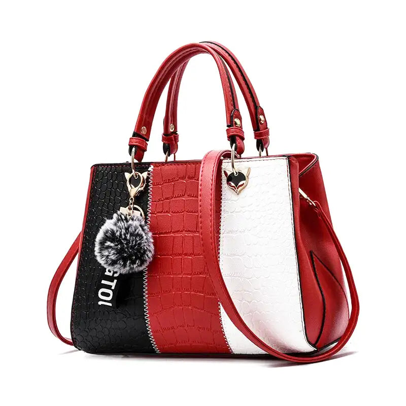 Shoulder Handbag in Crocodile Leather