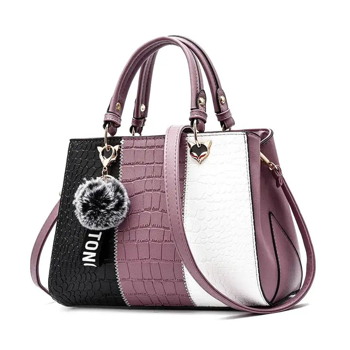 Shoulder Handbag in Crocodile Leather