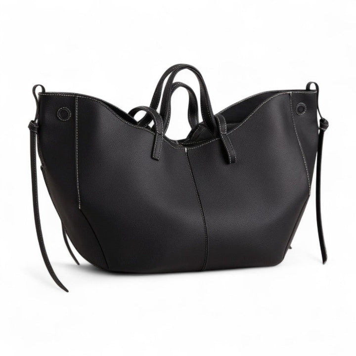Large Grainy Leather Tote Bag