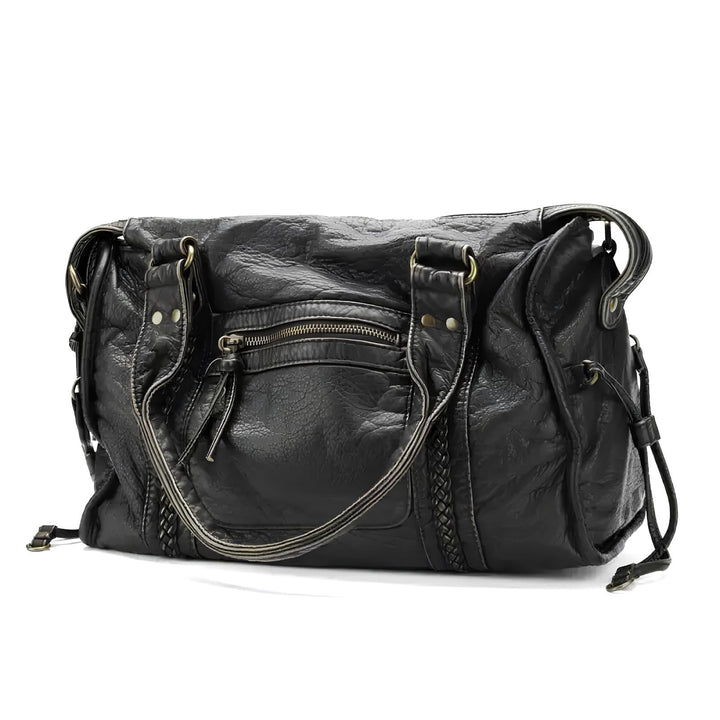 Handbag for School Shoulder Strap in Rigid Leather