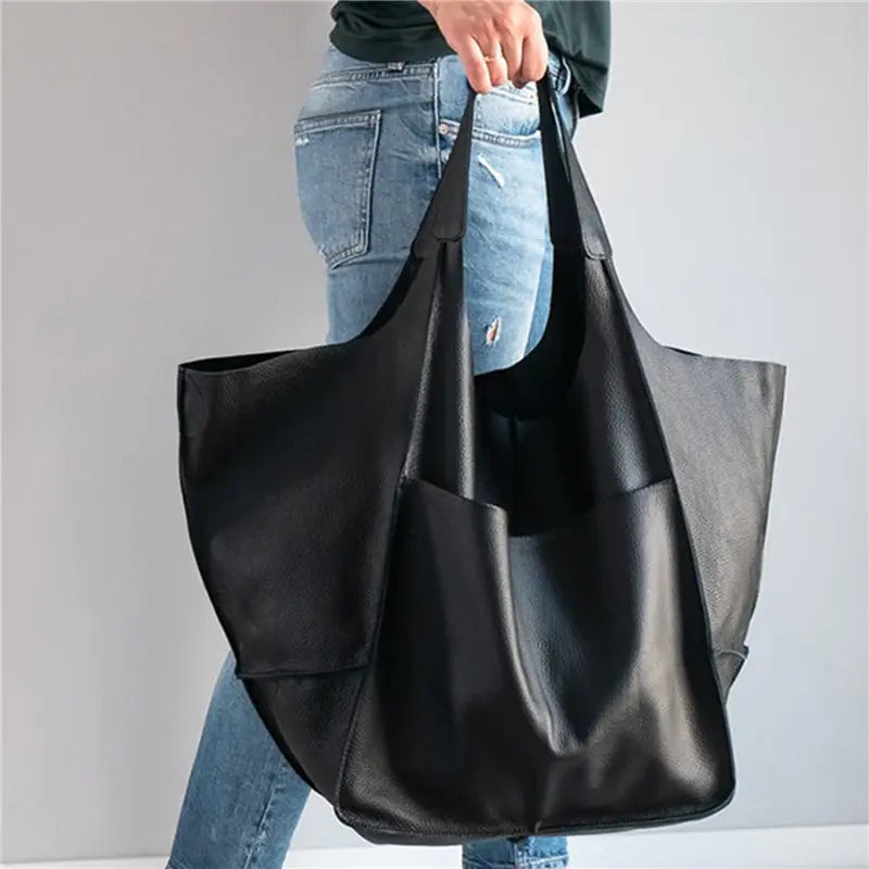 Essential Versatility by Clare - Urban Leather Tote Bag