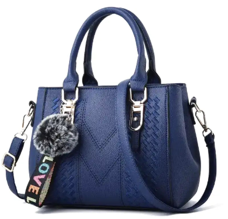 Removable Shoulder Handbag in Leather