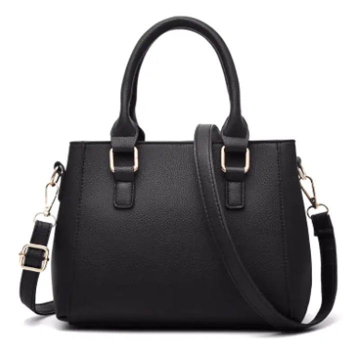 Removable Shoulder Handbag in Leather
