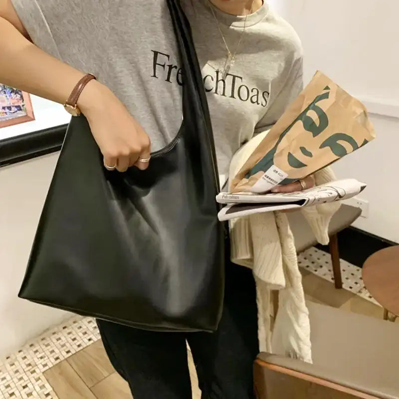 Handbag for School Tote Bag in Soft Leather