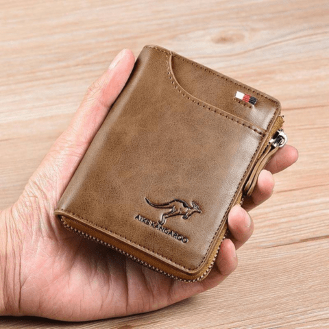 Anti Theft Leather Wallet For Men