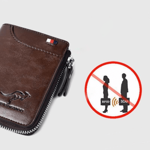 Anti Theft Leather Wallet For Men