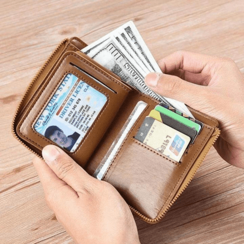 Anti Theft Leather Wallet For Men