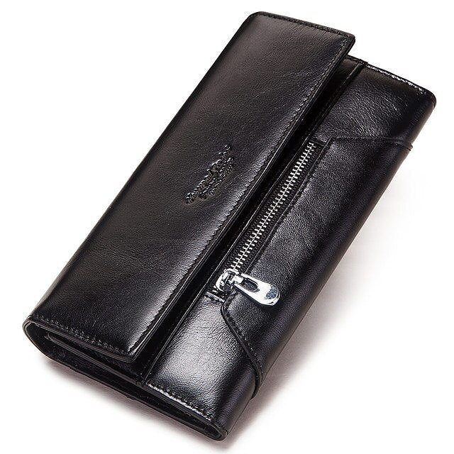 Women's Wallet Leather Coin Purse RFID Theft Protection Card Holder