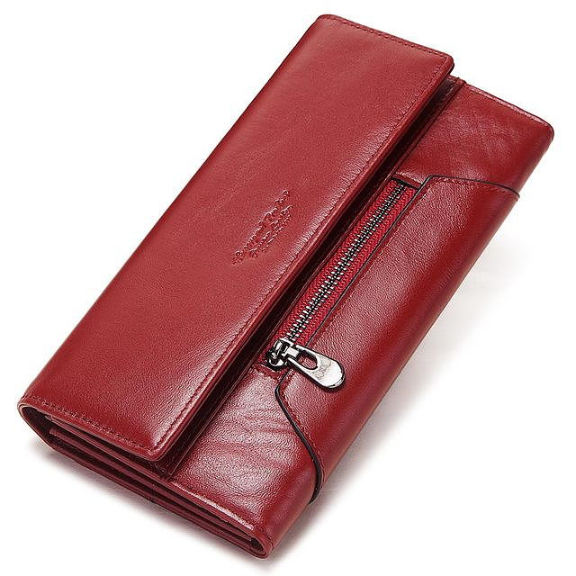Women's Wallet Leather Coin Purse RFID Theft Protection Card Holder